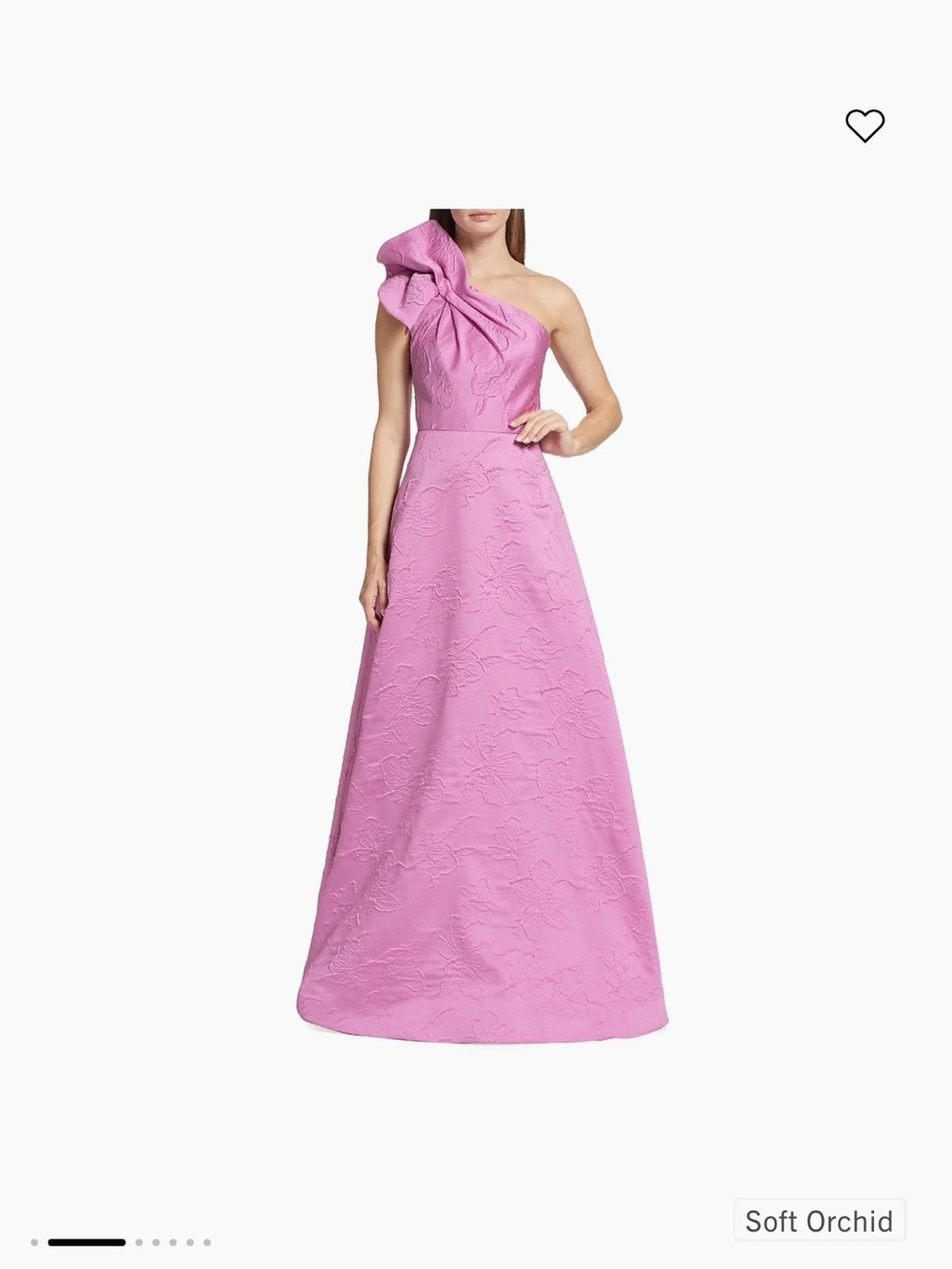 New with tags! ML Monique Lhuillier orchid one shoulder dress
